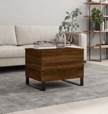 VidaXL Salontafel 60x44,5x45 cm bewerkt hout bruin eikenkleur