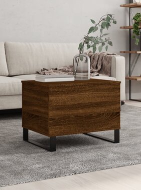 VidaXL Salontafel 60x44,5x45 cm bewerkt hout bruin eikenkleur