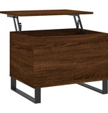 VidaXL Salontafel 60x44,5x45 cm bewerkt hout bruin eikenkleur