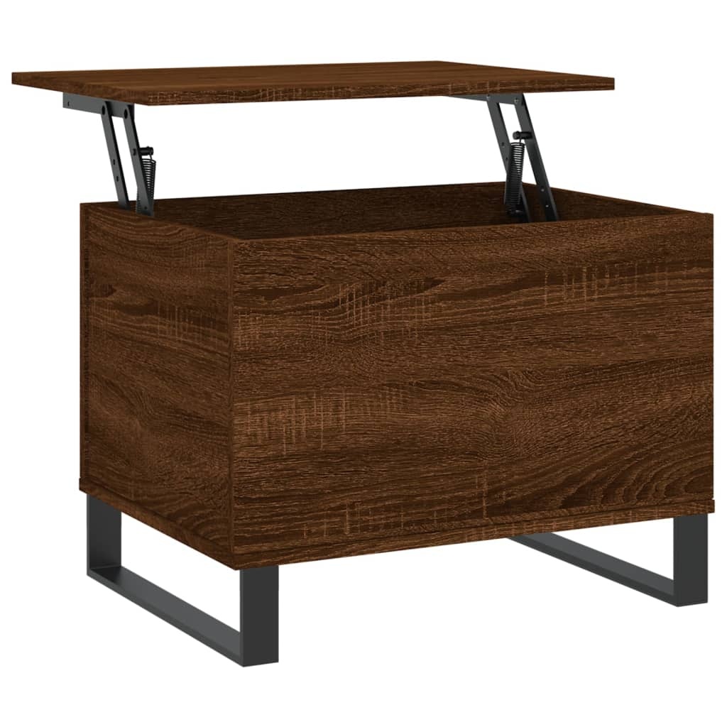 VidaXL Salontafel 60x44,5x45 cm bewerkt hout bruin eikenkleur