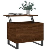 VidaXL Salontafel 60x44,5x45 cm bewerkt hout bruin eikenkleur