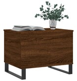 VidaXL Salontafel 60x44,5x45 cm bewerkt hout bruin eikenkleur
