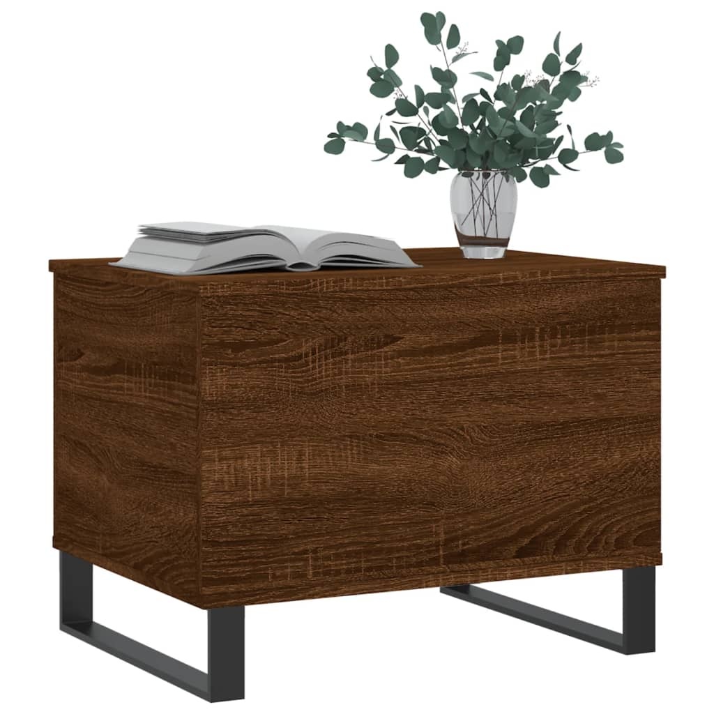 VidaXL Salontafel 60x44,5x45 cm bewerkt hout bruin eikenkleur