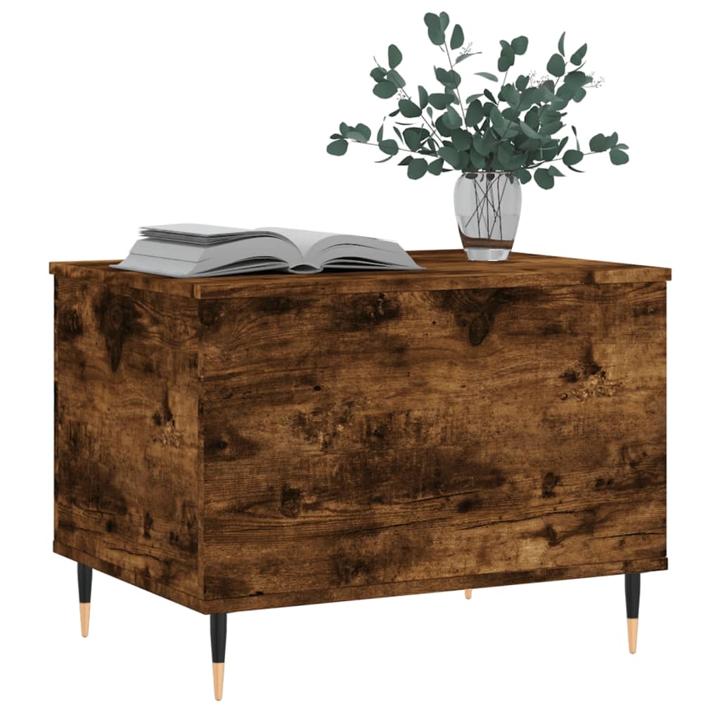 VidaXL Salontafel 60x44,5x45 cm bewerkt hout gerookt eikenkleurig