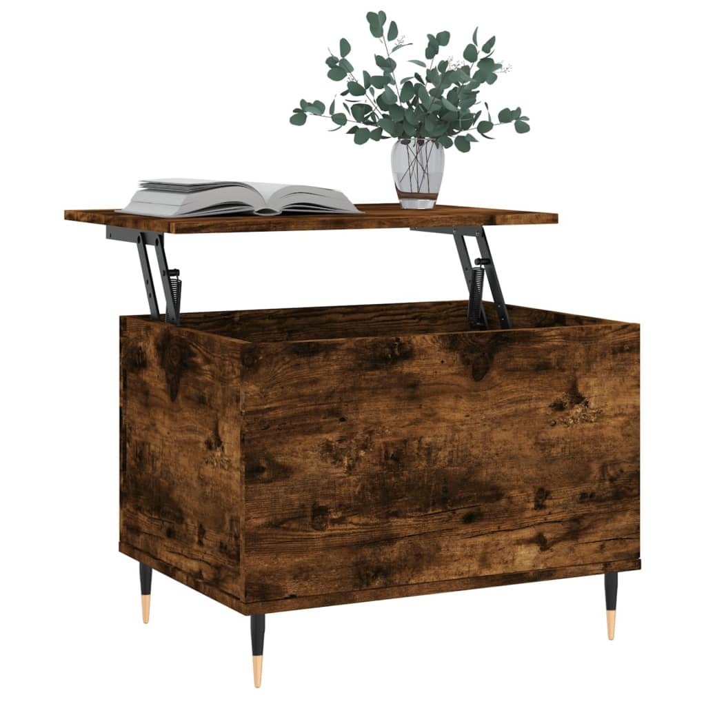 VidaXL Salontafel 60x44,5x45 cm bewerkt hout gerookt eikenkleurig