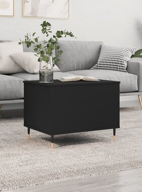 VidaXL Salontafel 60x44,5x45 cm bewerkt hout zwart