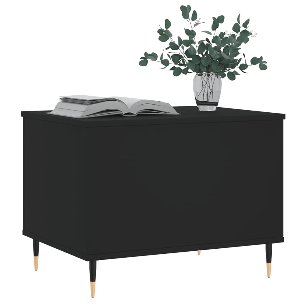 VidaXL Salontafel 60x44,5x45 cm bewerkt hout zwart