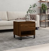 VidaXL Salontafel 50x46x50 cm bewerkt hout bruin eikenkleur