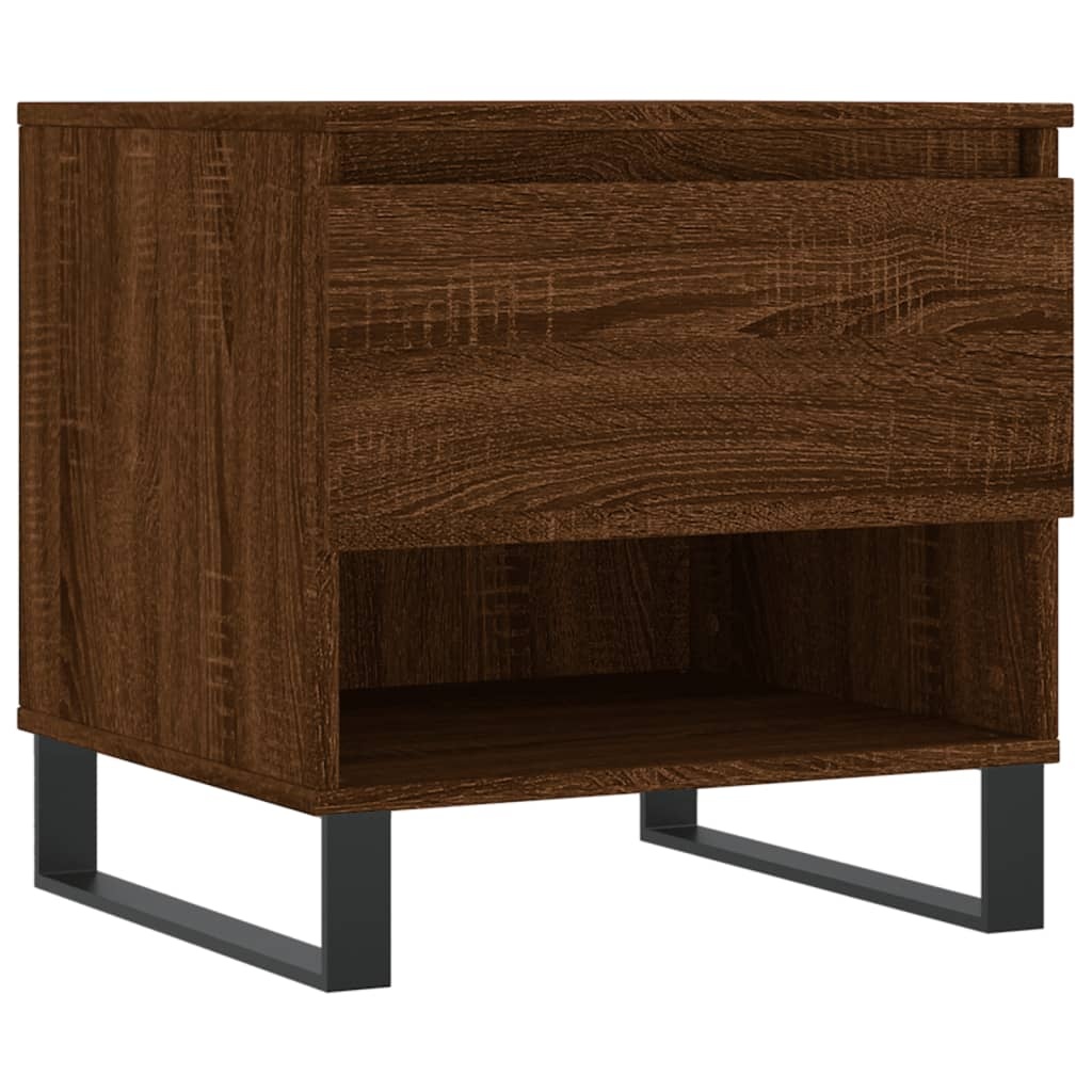 VidaXL Salontafel 50x46x50 cm bewerkt hout bruin eikenkleur