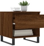 VidaXL Salontafel 50x46x50 cm bewerkt hout bruin eikenkleur