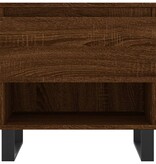 VidaXL Salontafel 50x46x50 cm bewerkt hout bruin eikenkleur