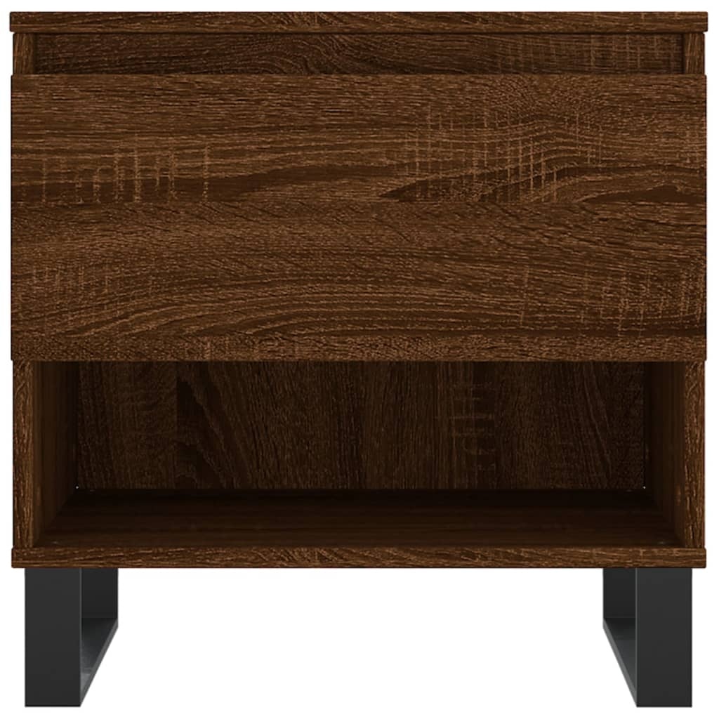 VidaXL Salontafel 50x46x50 cm bewerkt hout bruin eikenkleur