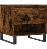 VidaXL Salontafel 50x46x50 cm bewerkt hout gerookt eikenkleurig
