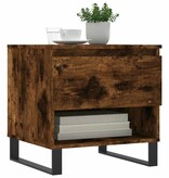 VidaXL Salontafel 50x46x50 cm bewerkt hout gerookt eikenkleurig
