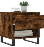 VidaXL Salontafel 50x46x50 cm bewerkt hout gerookt eikenkleurig