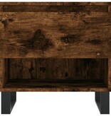 VidaXL Salontafel 50x46x50 cm bewerkt hout gerookt eikenkleurig