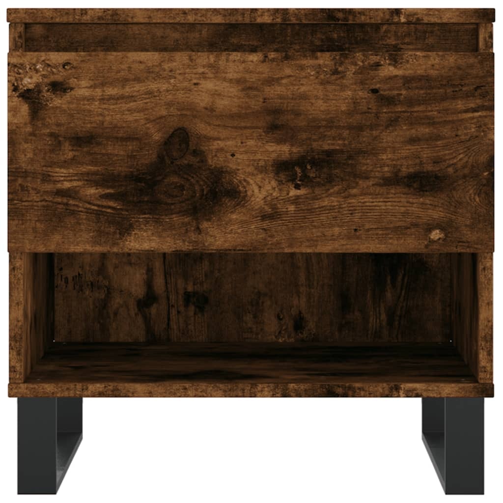 VidaXL Salontafel 50x46x50 cm bewerkt hout gerookt eikenkleurig