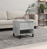 VidaXL Salontafel 50x46x50 cm bewerkt hout betongrijs