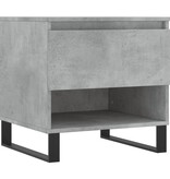 VidaXL Salontafel 50x46x50 cm bewerkt hout betongrijs