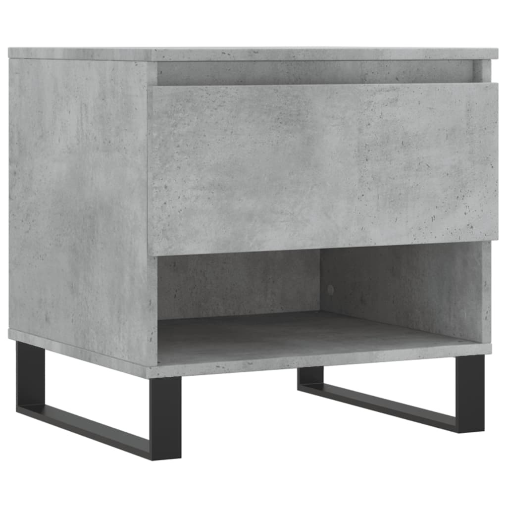 VidaXL Salontafel 50x46x50 cm bewerkt hout betongrijs