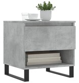 VidaXL Salontafel 50x46x50 cm bewerkt hout betongrijs