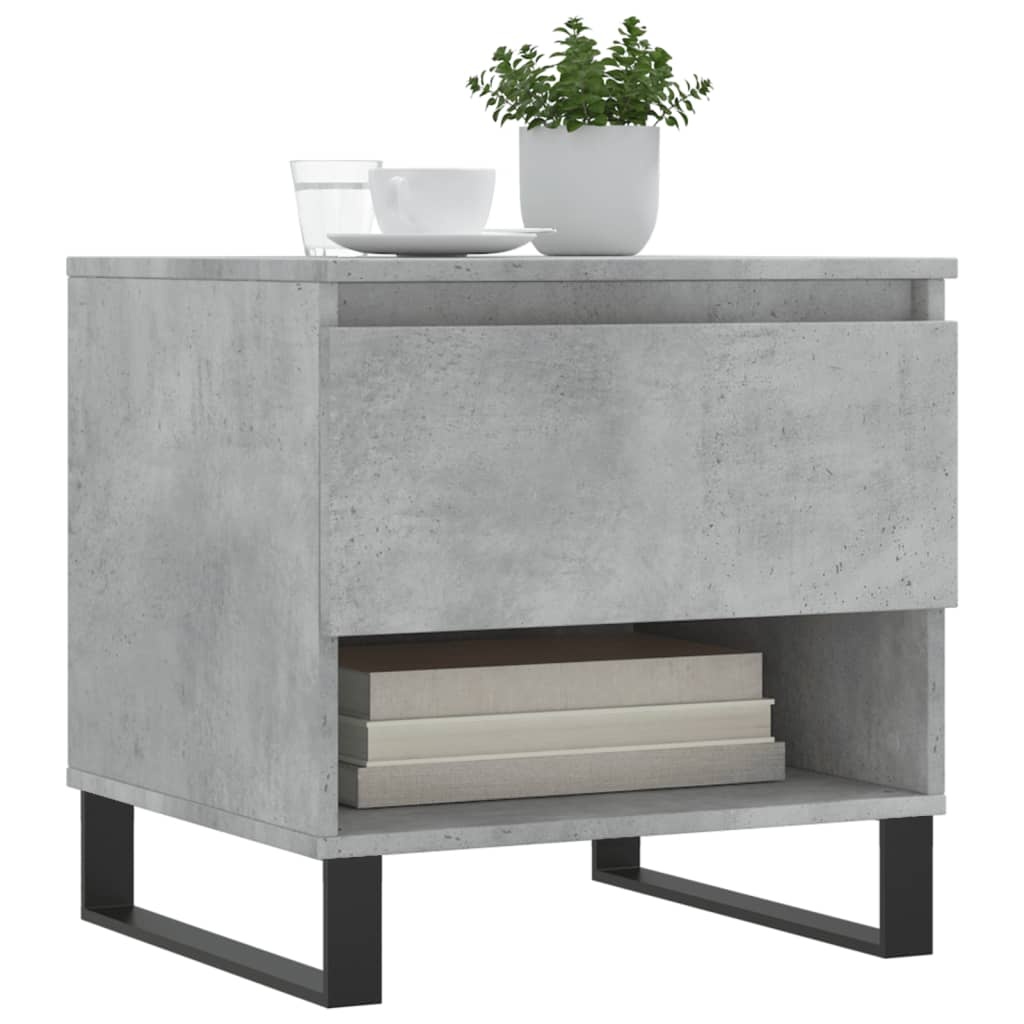 VidaXL Salontafel 50x46x50 cm bewerkt hout betongrijs