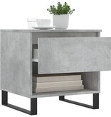 VidaXL Salontafel 50x46x50 cm bewerkt hout betongrijs