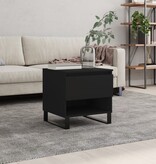 VidaXL Salontafel 50x46x50 cm bewerkt hout zwart