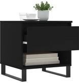 VidaXL Salontafel 50x46x50 cm bewerkt hout zwart