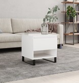 VidaXL Salontafel 50x46x50 cm bewerkt hout wit