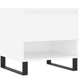 VidaXL Salontafel 50x46x50 cm bewerkt hout wit