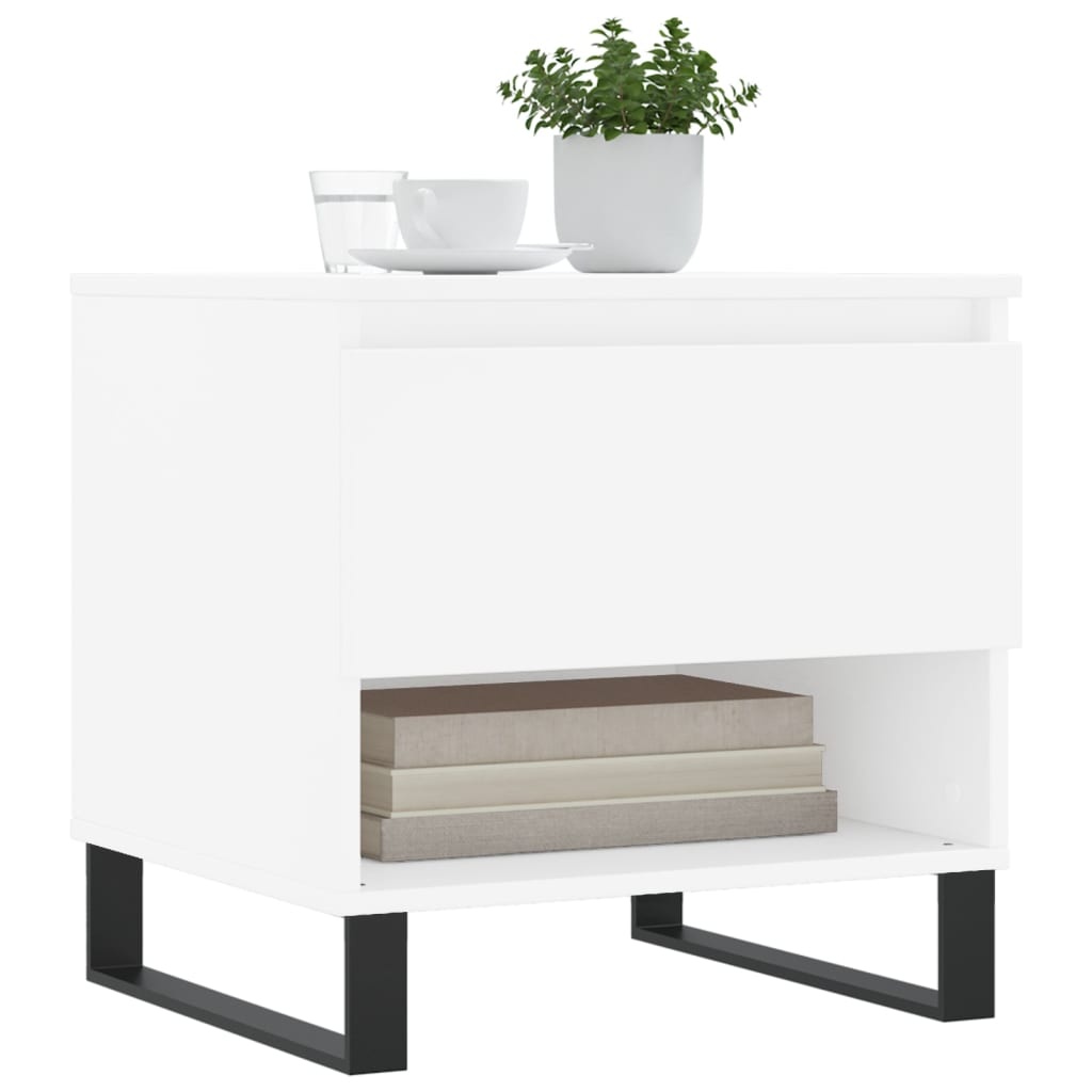 VidaXL Salontafel 50x46x50 cm bewerkt hout wit