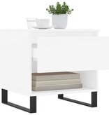 VidaXL Salontafel 50x46x50 cm bewerkt hout wit