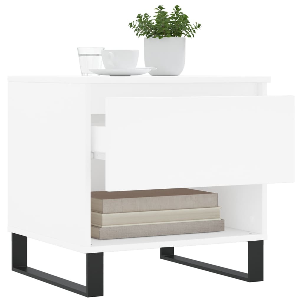 VidaXL Salontafel 50x46x50 cm bewerkt hout wit