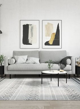 VidaXL Salontafels 2 st 50x46x35 cm bewerkt hout zwart