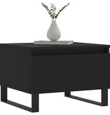 VidaXL Salontafels 2 st 50x46x35 cm bewerkt hout zwart