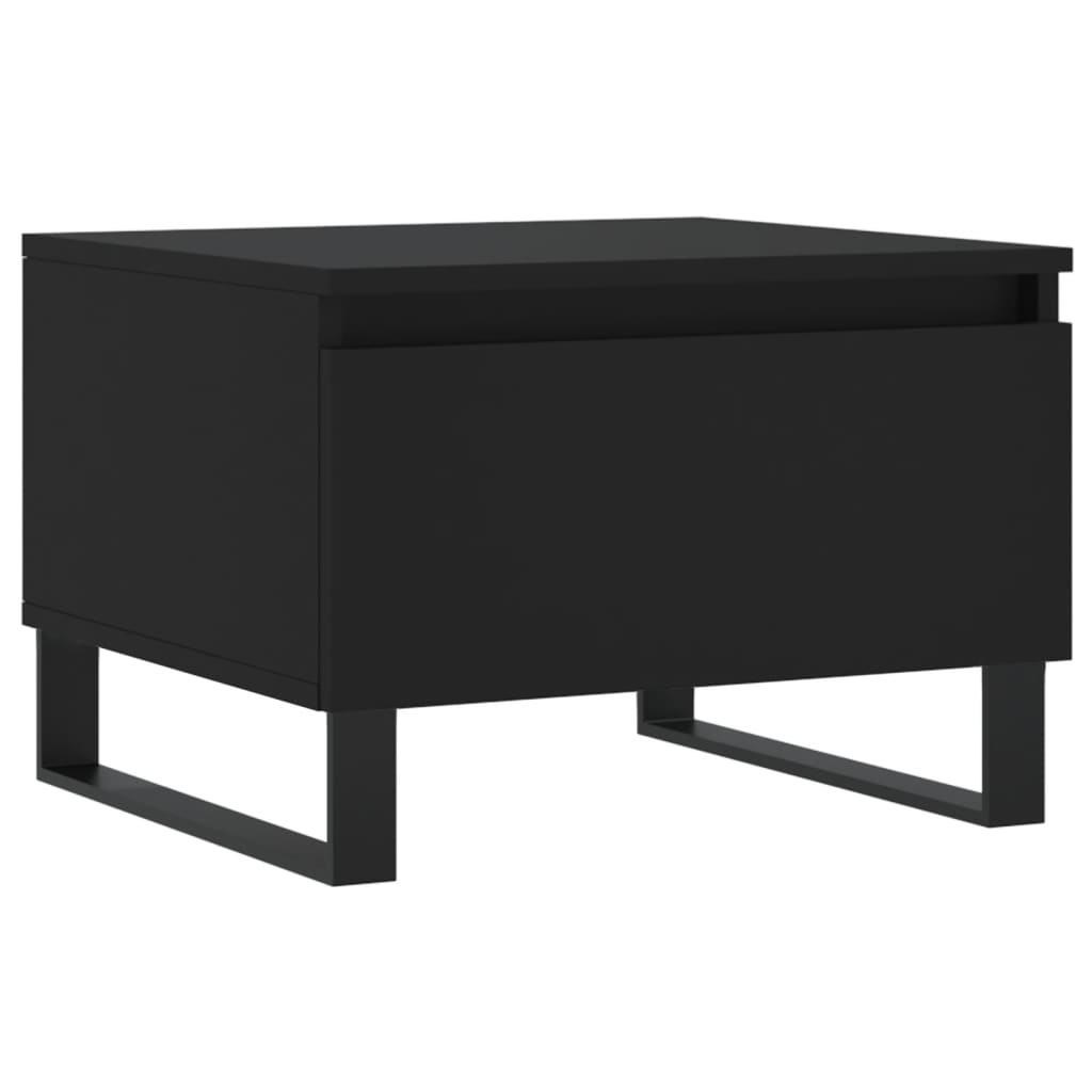 VidaXL Salontafels 2 st 50x46x35 cm bewerkt hout zwart