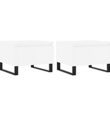 VidaXL Salontafels 2 st 50x46x35 cm bewerkt hout wit