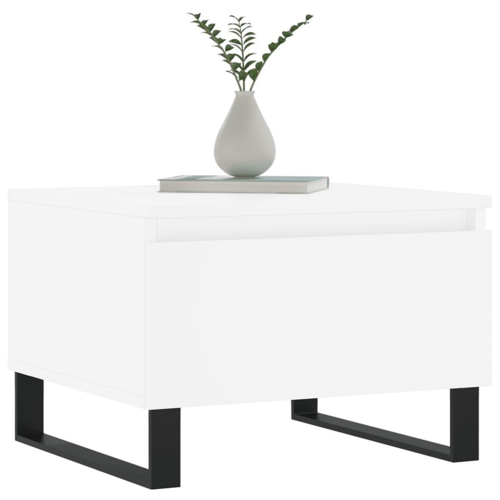 VidaXL Salontafels 2 st 50x46x35 cm bewerkt hout wit