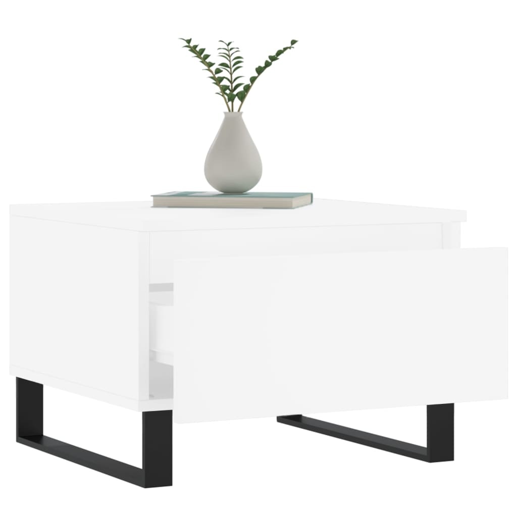 VidaXL Salontafels 2 st 50x46x35 cm bewerkt hout wit