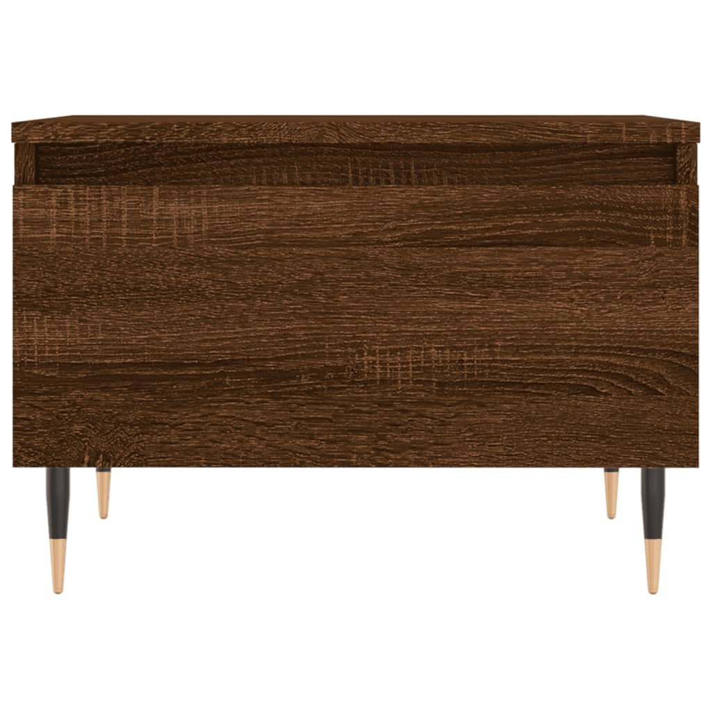 VidaXL Salontafel 50x46x35 cm bewerkt hout bruin eikenkleur