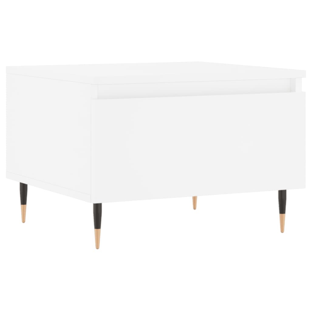 VidaXL Salontafel 50x46x35 cm bewerkt hout wit