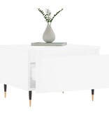 VidaXL Salontafel 50x46x35 cm bewerkt hout wit