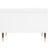 VidaXL Salontafel 50x46x35 cm bewerkt hout wit