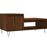 VidaXL Salontafel 100x50x45 cm bewerkt hout bruineiken