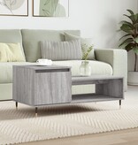 VidaXL Salontafel 100x50x45 cm bewerkt hout grijs sonoma