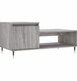 VidaXL Salontafel 100x50x45 cm bewerkt hout grijs sonoma