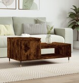 VidaXL Salontafel 100x50x45 cm bewerkt hout gerookt eikenkleurig