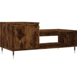 VidaXL Salontafel 100x50x45 cm bewerkt hout gerookt eikenkleurig