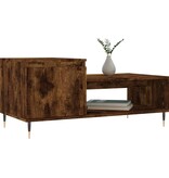 VidaXL Salontafel 100x50x45 cm bewerkt hout gerookt eikenkleurig